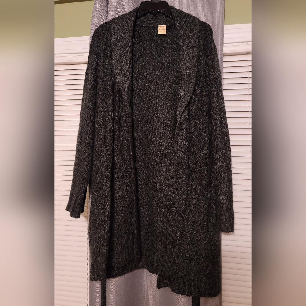 Womens Belted Cardigan sweater